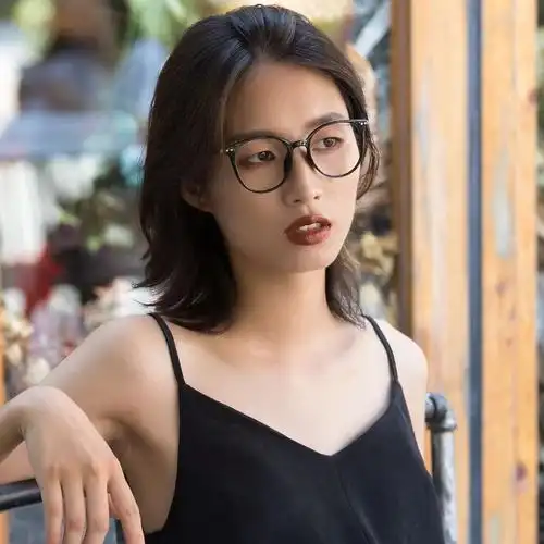 素颜黑框近视近视眼眼镜女网网红款眼镜框复古眼镜架