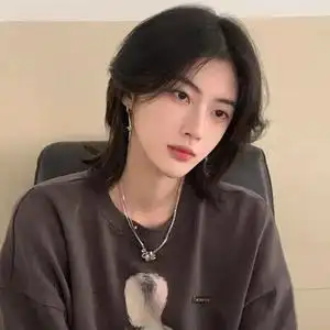 602人付款淘宝狼尾假发男女短直发全头套式自然韩版帅