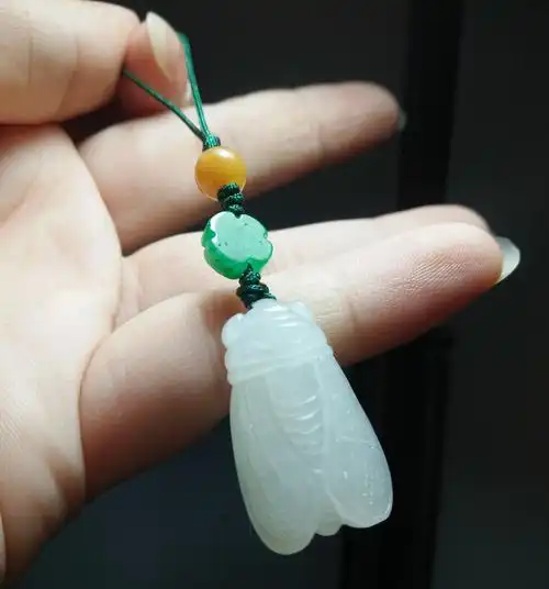 和田知了吊坠白玉蝉玉一鸣惊人挂件手机链吉祥物挂饰其它首饰