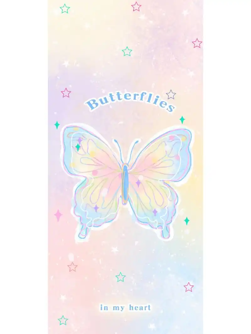 96 ins风 仙女蝴蝶壁纸 图案| 请接收  仙气飘飘的蝴蝶~底色我真的