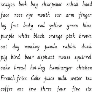 英文字体标准手写体意大利斜体字帖专用设计素材学生课本字体字库