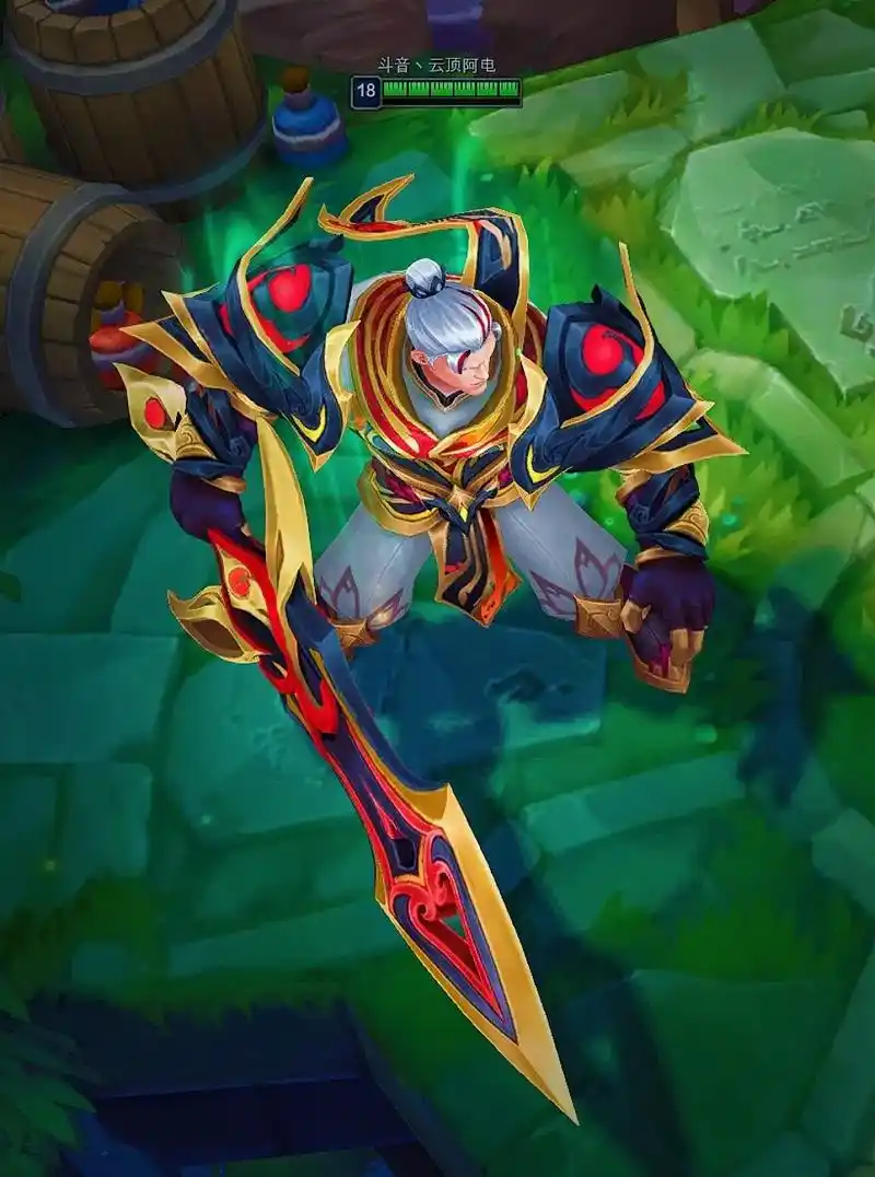 盖伦手感最好皮肤!没有之一!剪纸仙灵兔年限定盖伦!黑金炫彩金 - 抖音