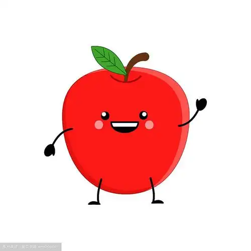 可爱的卡通苹果卡哇伊苹果