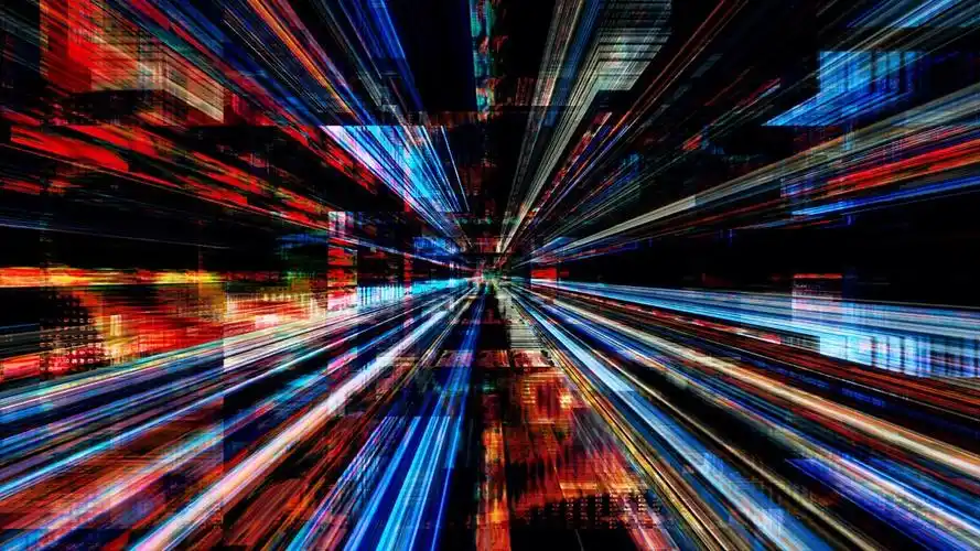 炫彩动感光线背景高清图片 - 素材中国16素材网