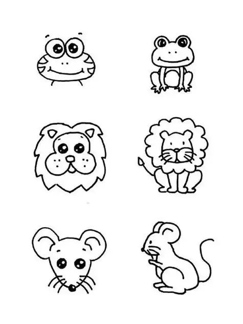 100种动物简笔画步