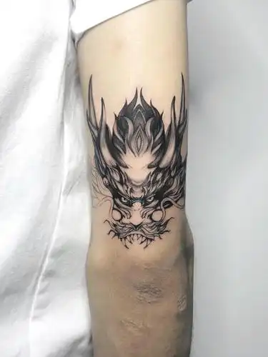 龙头臂环_纹身图案手稿图片_炁-无的纹身作品集