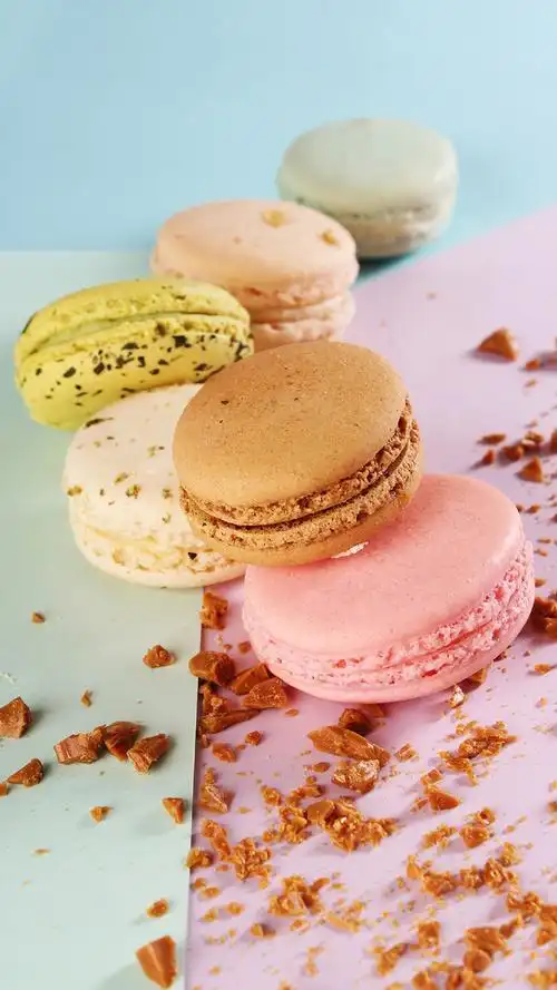 美味好看的马卡龙图片手机壁纸