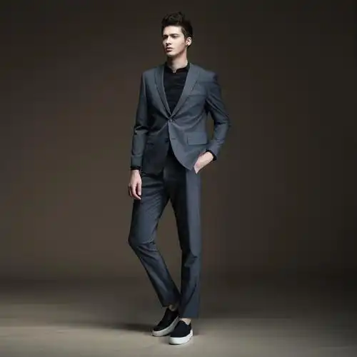 西装外套男时尚修身休闲男士西服