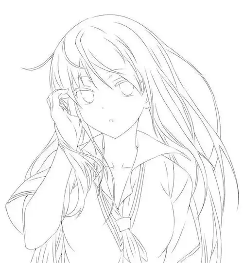 超适合新手临摹的动漫线稿!