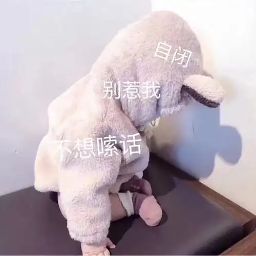 自闭别惹我不想嗦话说话