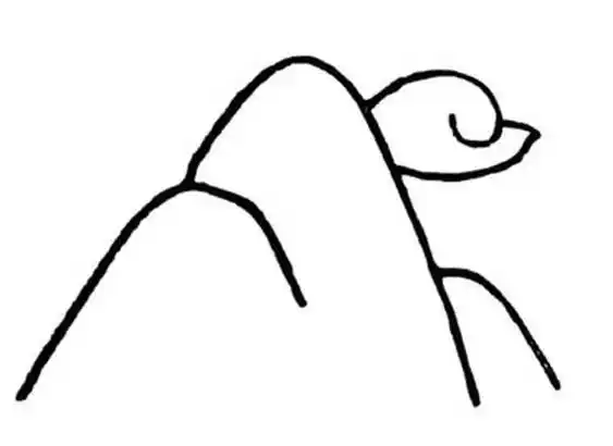 山水画简笔画 山水画简笔画小学