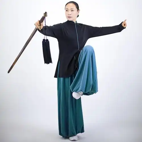 太极服新款春秋女士定制款太极服多色休闲服直条款之简