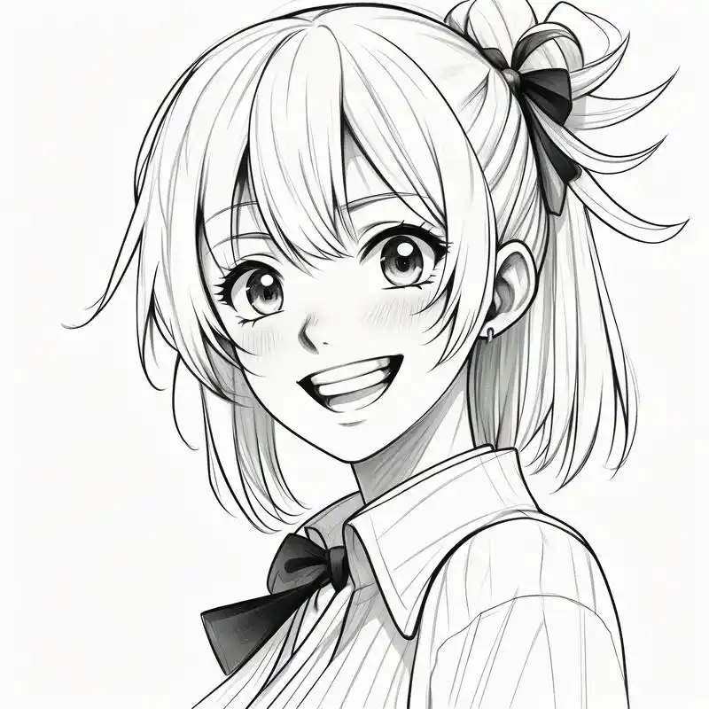 探索二次元的世界,发现这些黑白风格的女生头像简直太可爱了!