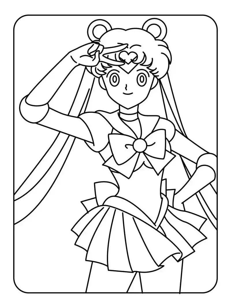 美少女战士|女生最爱的简笔画涂色 从小看到大的热门动画,美少女战士