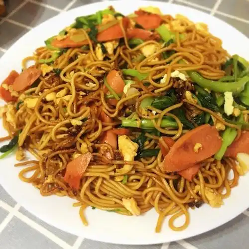 大呀么大腰子做的肉丝炒面