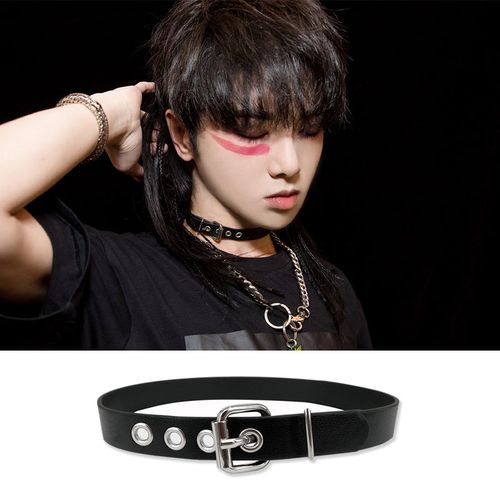 成都潮音乐节华晨宇花花明星同款环扣项颈链choker个性街头锁骨链