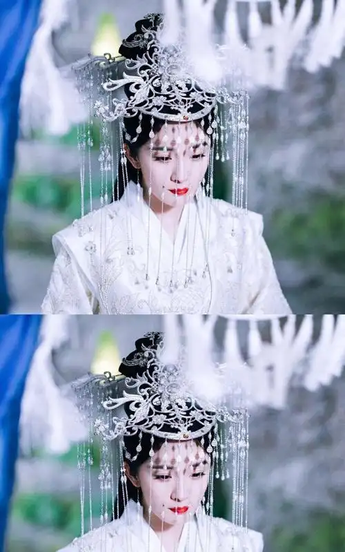 白浅大婚,白色喜服仙气十足,网友:四海八荒杨幂第一!