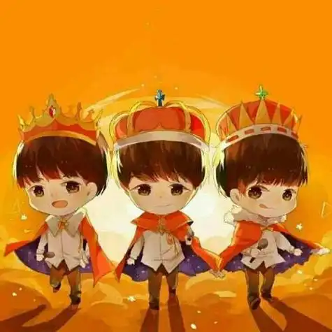 tfboys两周年橙色qq头像