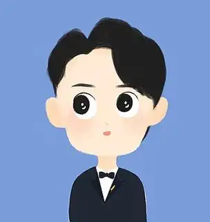 可爱卡通手绘男孩西装头像