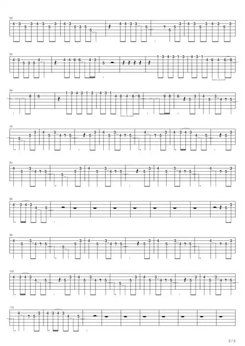 动力火车酒醉的探戈2001吉他谱