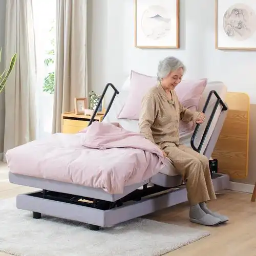 世道老人电动床单人多功能智能床加宽老人床家用护理床全自动升降