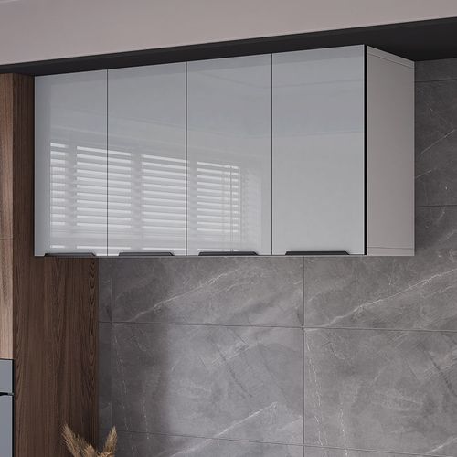 吊柜橱柜轻奢实木厨房墙壁柜挂墙式置物柜卫生间浴室储物阳台跨境