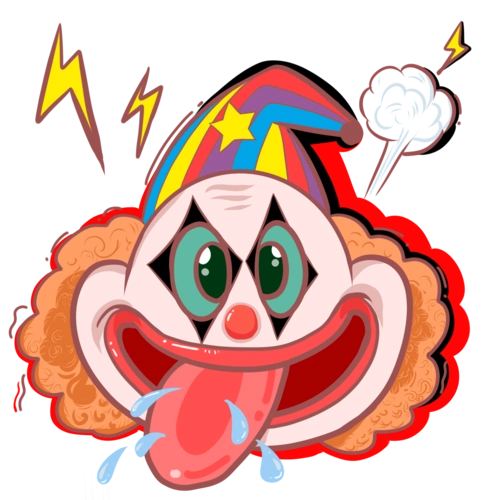 愚人节手绘小丑搞怪卡通头像