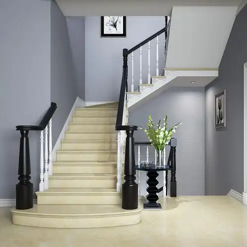 楼梯实木扶手阁楼栏杆复式整体定制室内现代整体楼梯