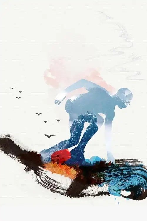 背景搜索 > 奔跑追逐梦想努力psd素材