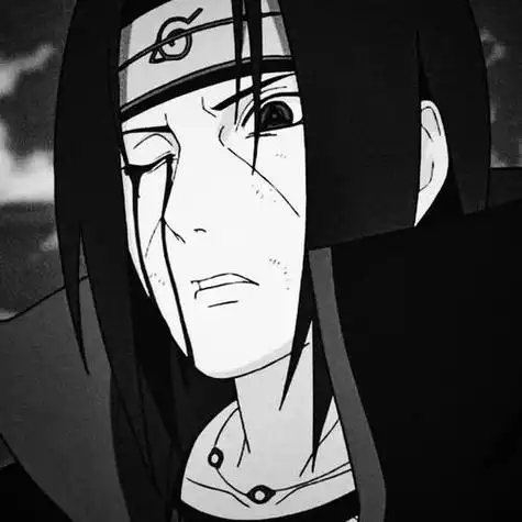 宇智波鼬头像超清黑白