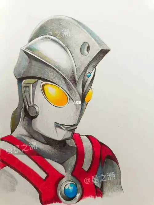 彩铅艾斯奥特曼