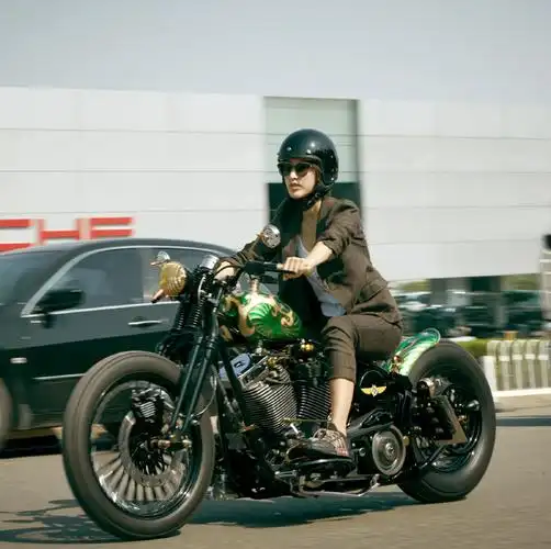 张俪短发造型##张俪短发机车大片