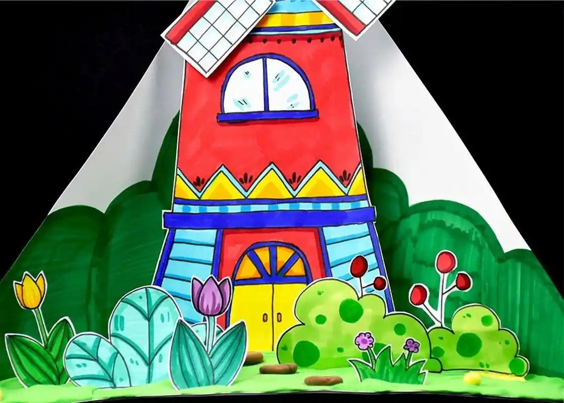 【教学重难点】 98 ①欣赏风车的图片素材,了解荷兰的风车文化,通过