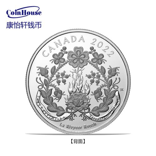 2022年加拿大发行世代相传系列--红河梅蒂斯人20加元精制纪念银币