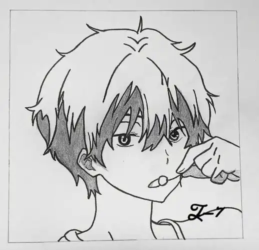 手绘  #寻找小红书绘画大神  #动漫男头  #折木奉太郎  #冰菓