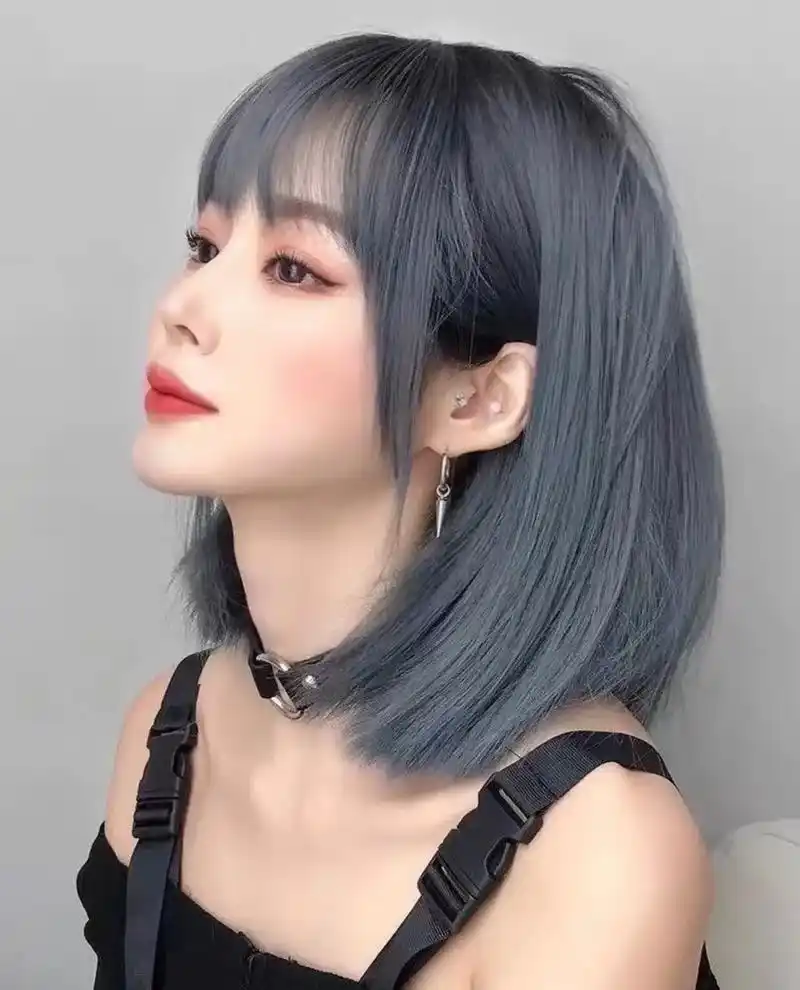 抖音图文来了 #雾霾蓝发色 #高级感发色 这个色系的颜色真 - 抖音