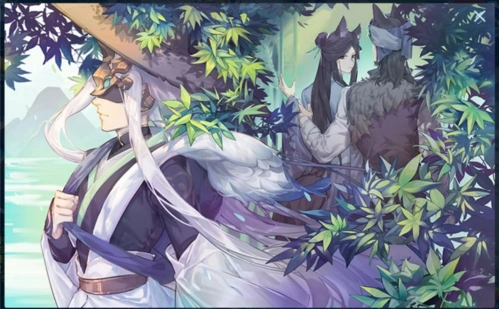 狐不归,这画面太唯美,旁边那个有耳朵应该不是画魂,应该是涂山雪吧?