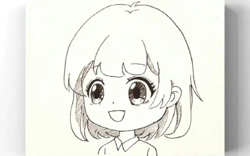 教你一个成功率99%的q版头像半侧面画法