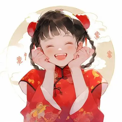 头像|中国风女孩新年头像