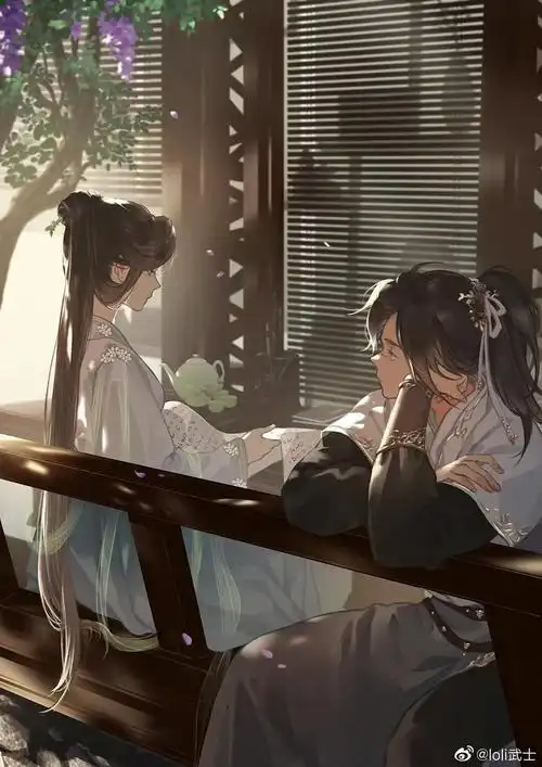 古风情侣插画壁纸 | 太甜了!我永远有颗少女心