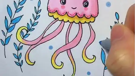 水母怎么画简笔画 水母怎么画简笔画图片