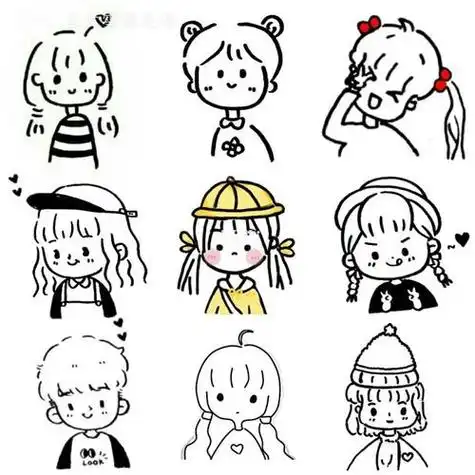 笔画动漫女生人物简笔画 动漫人物简笔画动漫人物简笔画动漫人物简笔