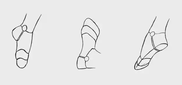 水彩之翼教你不同角度的脚部画法