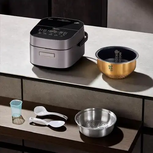 美的midea赤炎臻香多段ih智能电饭煲家用4l钛金鼎釜九曲焖香wif智控蒸