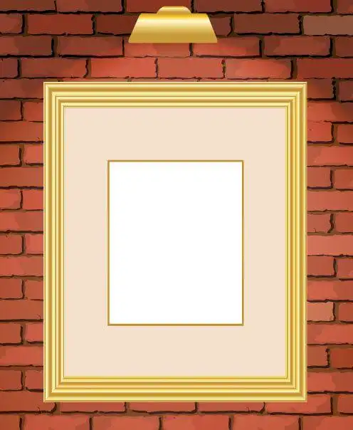 简单的金色小相框_素材下载_ps联盟