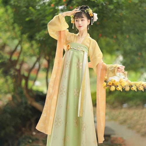 摩涉夏季古风少女仙气汉服大码可穿素衣华裳【芙蓉】唐制汉服女2024新