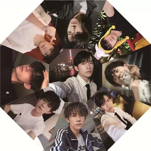 新款易烊千玺晴雨伞明星周边大佬粉丝应援黑胶全自动遮阳太阳伞女