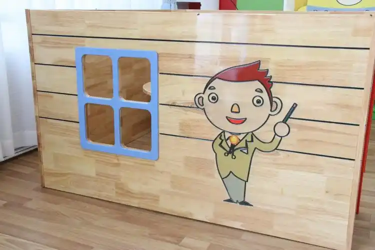 幼儿园实木娃娃家角色银行扮演系列