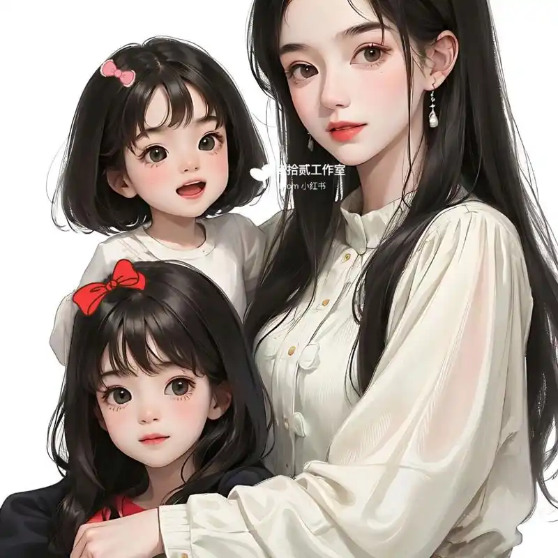 两个女儿亲子头像更新一组95 原创图片请勿转载,如需原图9315问