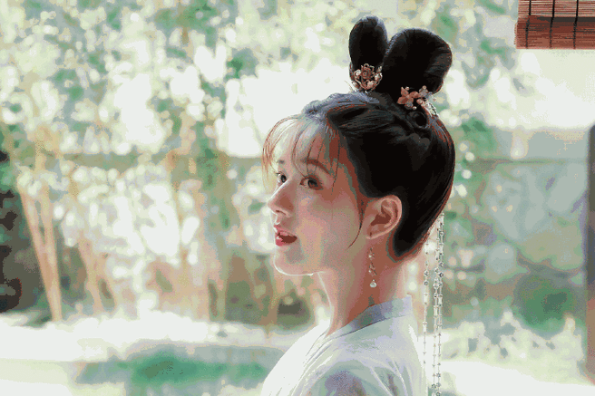 赵露思珠帘玉幕发型#其实有刘海也完全ok的,但一定要露额头像《长歌行